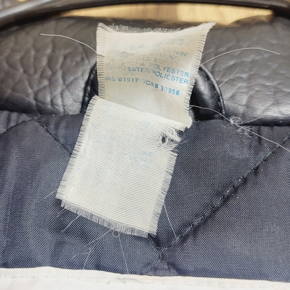 Vintage Faux Pebbled Leather Seattle Mariners Baseball Jacket Mighty Mac… - Picture 14 of 15